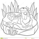 Full Size of :41 Iguana Coloring Page Image Inspirations Coloring Pages Iguana Page Image Inspirations Cute Sits On The Rock Stock Vector Isa Free