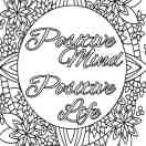 :42 Staggering Positive Coloring Pages Coloring Pages Printable Adults For To Print Positive Kids